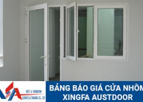 BẢNG BÁO GIÁ CỬA NHÔM XINGFA AUSTDOOR