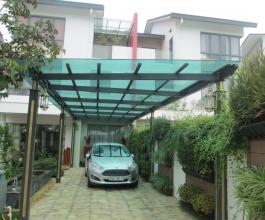 Mái kính cường lực căn hộ